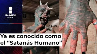 'Satanás humano' se somete a aterradora cirugía y transforma sus manos en garras