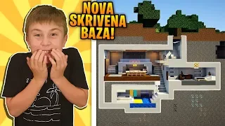 *NOVA* SKRIVENA BAZA OD MLADJEG BRATA JE TU! - Minecraft Preživljavanje sa Mladjim Bratom