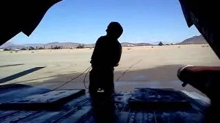 CH-47F Startup from inside looking out ramp