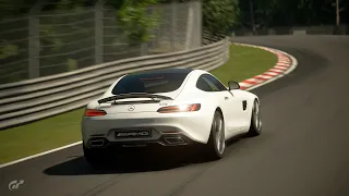 can the AMG GT-S Mercedes-Benz lap nurburgring nordschleife ||gran Turismo 7