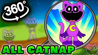 🆘 360 VR ALL CatNap Find Challenge | Poppy Playtime Chapter 3 | FIND SMILING CRITTERS and BONUS LVL