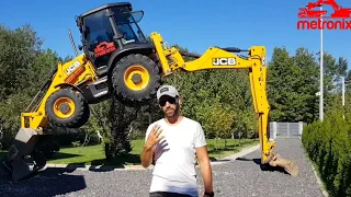 JCB 3CX ⚠ How to Lift a Backhoe Loader - (English Subtitles Available) ⚠  Contractor