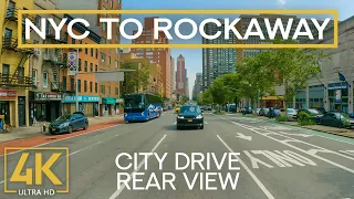 Road Trip from NYC to Rockaway - 5K City Drive Video, Rear View - Exploring New York State on Wheels
