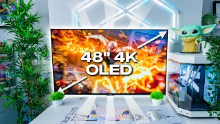 This HUGE Gaming Monitor Is EPIC! - Aorus FO48U 4K OLED Review