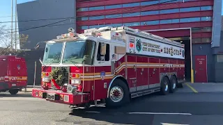 FDNY Rescue 3 responding to an auto accident with extrication