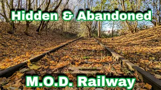 There is an Abandoned MOD Railway hidden away in these Woods!