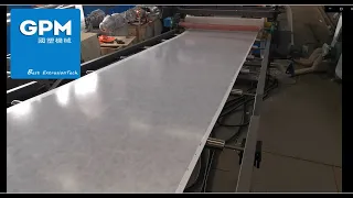 Polygranite Sheet Making Machine Polymarble Sheet Manufacturing Process Pvc Marble Sheets Sticker