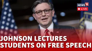 Mike Johnson Live | New York Students Live | Speaker Johnson Heckled At New York University