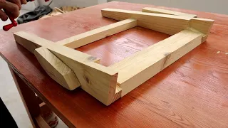 Easy Woodworking Project With Simple Joints // Build A Chic And Modern Table
