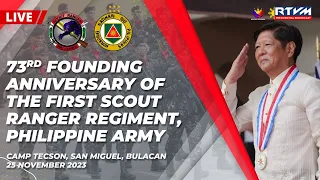 Arrival Honors and Wreath-Laying Ceremony at the First Scout Ranger Regiment, Philippine Army