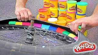 FILLING a BMX TIRE with PLAY-DOH!