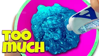 ADDING TOO MUCH INGREDIENTS INTO SLIME! Will It Slime? Jumbo edition