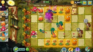 Lost City Day 20 Walkthrough - Plants vs Zombies 2 - The Anh Games - PVZ 2