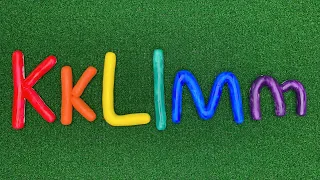 Clay Cracking ASMR video | How to clay cracking Alphabet KkLlMm 알파벳 대문자 소문자 점토 부수기