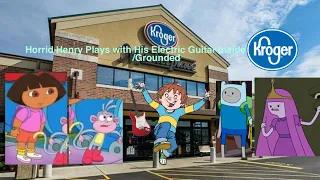 Horrid Henry Plays With His Electric Guitar Inside Kroger/Grounded