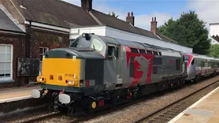 37608 hauls 755402, 420 & 421 on a delivery to the MNR 27/06/2019