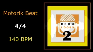 Motorik Beat  | Krautrock Drum Loop | 140 bpm