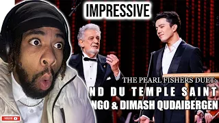 REACTION to The Pearl Fishers’ Duet: Au fond du Temple Saint - Placido Domingo & Dimash Qudaibergen