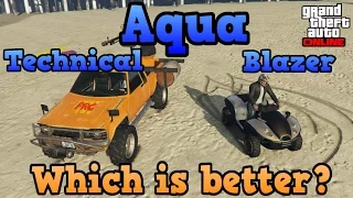 GTA online guides - Blazer aqua VS Technical aqua