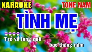 TÌNH MẸ Karaoke Tone Nam ( NHẠC HAY DỄ HÁT ) | Tình Trần Karaoke