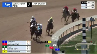 Gulfstream Park Carrera 3 - 6 de Junio 2024