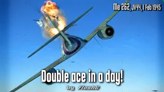 Me 262: 10 kills in jet bomber interceptor | Double ace in a day | IL-2 WW2 Air Combat Flight Sim