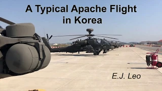 Typical Apache Helicopter Flight in Korea