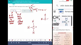 ALEKS: Using the AXE notation to describe a molecule with a central atom