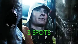 ALIEN  COVENANT TV Spots #1-3 Run Pray Hide 2017 Michael Fassbender Ridley Scott Horror Aliens HD