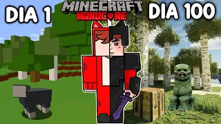 💔Sobreviví 100 DÍAS PERO Cada Dia se HACE MAS REALISTA en Minecraft HARDCORE!