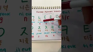 Korean Alphabet Names Part 1 🤓