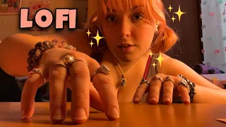 Unplanned LoFi ASMR ✨ Table + Camera Buildup Tapping, Bracelet + Ring Sounds, Scratching, Makeup 💗