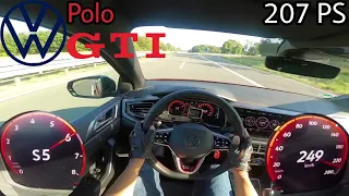 2022 VW Polo GTI Facelift 2.0 l TSI (207 PS) - POV Testdrive AUTOBAHN Beschleunigung & Speed