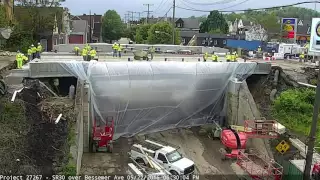 State Route 30 A25 Rapid Bridge Replacement Timelapse