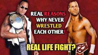 Real Reason Why The Rock & Shawn Michael's Never Wrestled Each Other! WWE Real-life fights