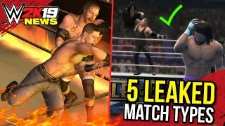 WWE 2K19 News: 5 LEAKED MATCH TYPES To Be In The Game!? (#WWE2K19 News)