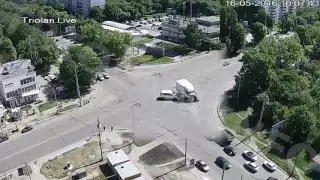 ДТП на перекрестке ул. Гвардейцев-Широнинцев - ул. Валентиновская (16-05-2016)