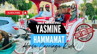 YASMINE HAMMAMET - HORSE CARRIAGE RIDE| CARTHAGE LAND|FAMILY TRAVEL VIDEO| 4K HD VIDEO| JULY 2023