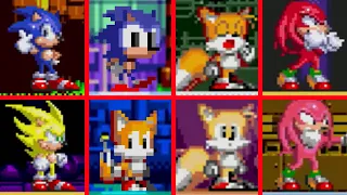 SONIC ORIGINS - All Character Idle Animations