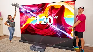 120" Ultimea Thor T60 - Triple Laser TV & Floor Rising Screen