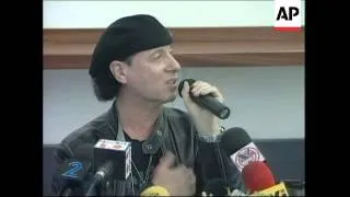 Scorpions singer Klaus Meine arrives in Israel