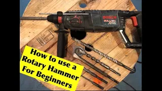 How to use a Rotary Hammer For beginners (Diy Tool School Episode #10)