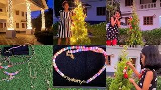 #Tiyakutty's XMas🎄 TreeDecoration & #JewelleryCollection🤩🤩 our first international trip✈️✈️✈️ #Guess