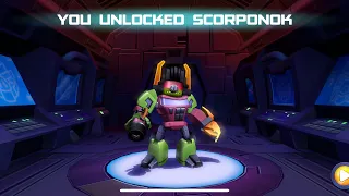Unlocking scorpinok in Angry Birds Transformers (EPISODE 26)