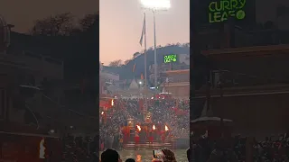 Ganga Aarti at Har ki Pauri, Haridwar 🙏🚩 #shorts #harkipauri