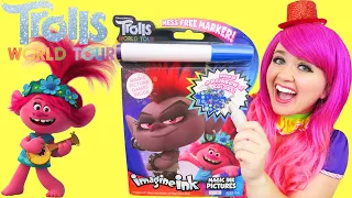 Coloring Trolls World Tour Magic Reveal Ink Coloring Book | Imagine Ink Marker