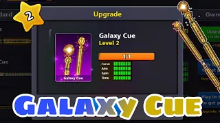 OMG l i unlocked galaxy cue at level 2 😱l 8 ball pool most rare cue 🙃