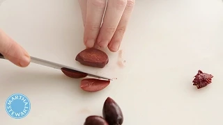 How to  Pit Olives - Martha Stewart