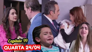 MINHA FORTUNA É TE AMAR capítulo de hoje QUARTA-feira (24/04/2024) novelas do SBT