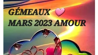 GÉMEAUX AMOUR MARS 2023 🩷🩷 , couple, célibataire,  un regain dans le couple,  nouvelles valeurs !